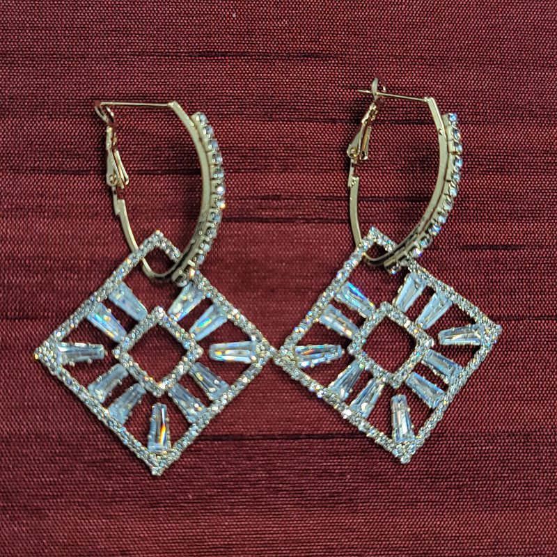 Square Hoop Earrings - Image 2