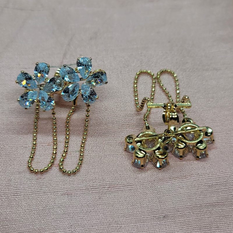 Crystal Flower Earring - Image 2