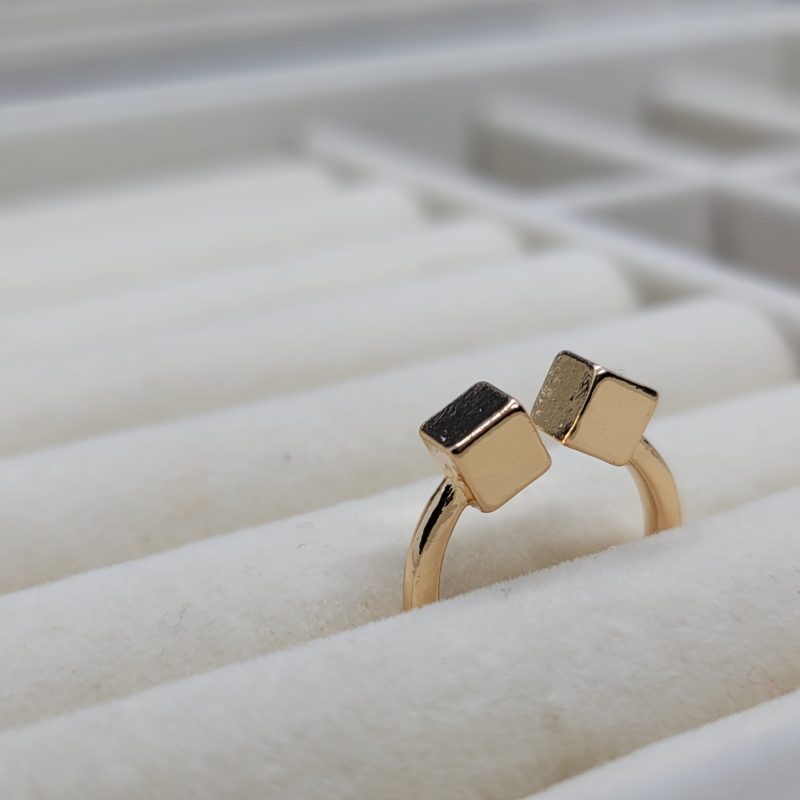 Gold Cubic Ring - Image 2