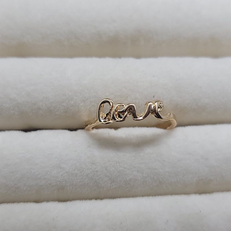 Golden Love Ring - Image 3