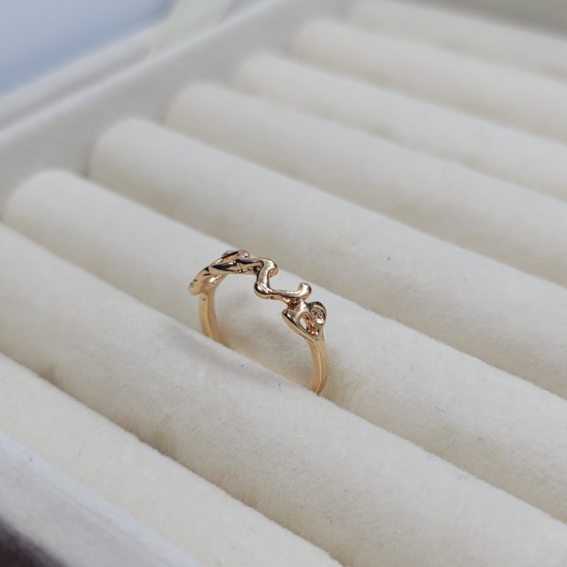 Sterling Gold Love Ring - Image 3