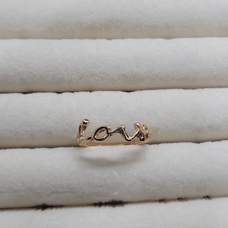 Sterling Gold Love Ring - Image 2