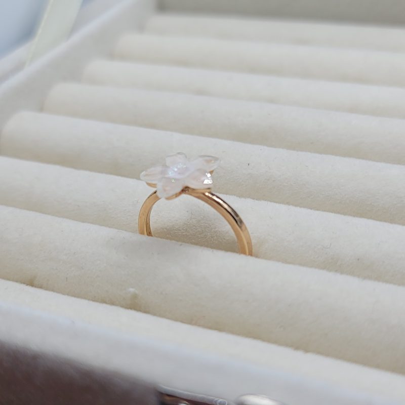 White Cherry Blossom Ring - Image 3
