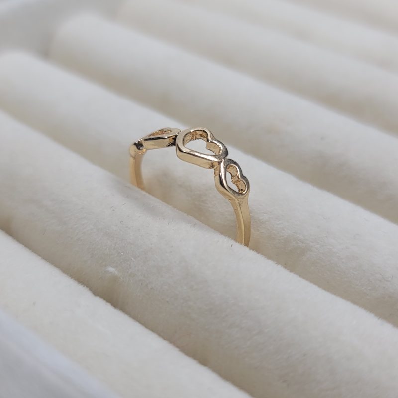 Golden Hearts Ring