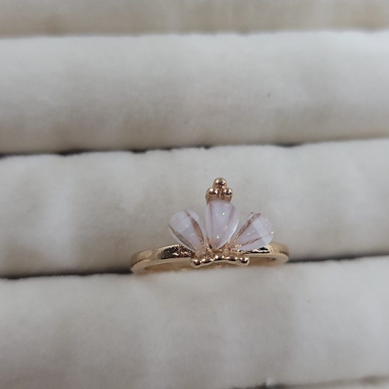 Crown Ring With White Stone - Image 2