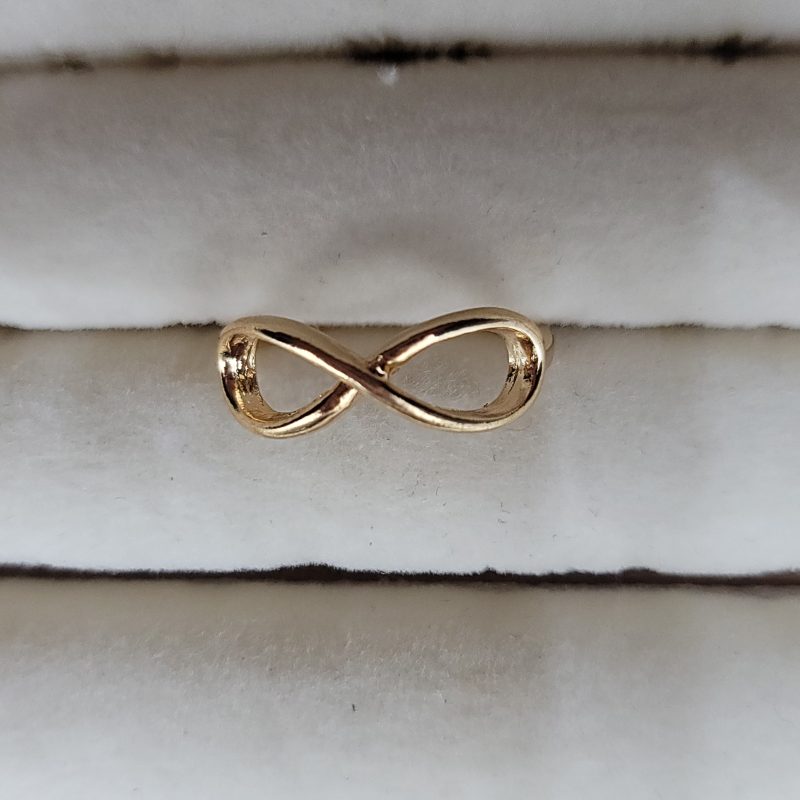 Golden Infinite Loop Ring - Image 2