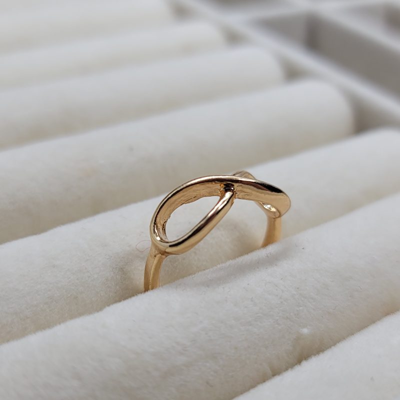 Golden Infinite Loop Ring - Image 3