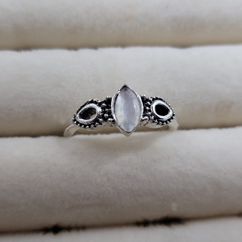 White Stone Ring