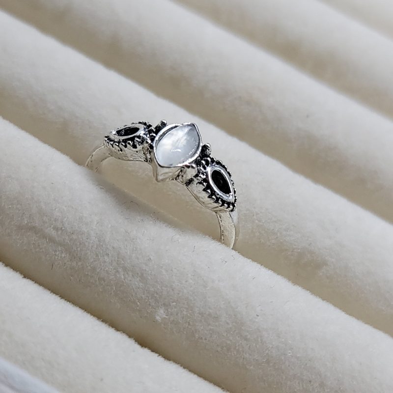 White Stone Ring - Image 2