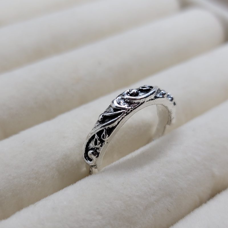 Boho Onyx Silver Ring - Image 3