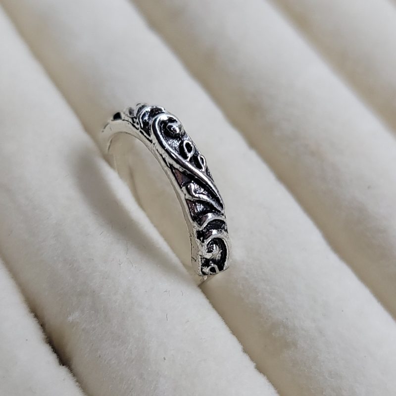 Boho Onyx Silver Ring - Image 2