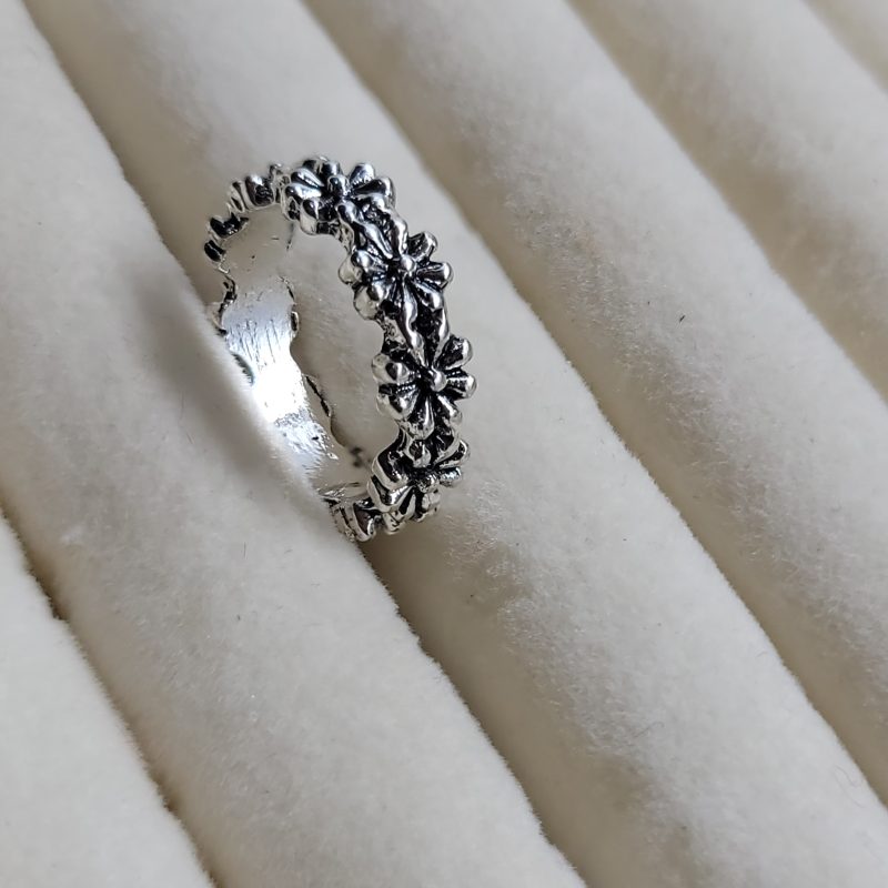 Sterling Silver Flower Ring - Image 3