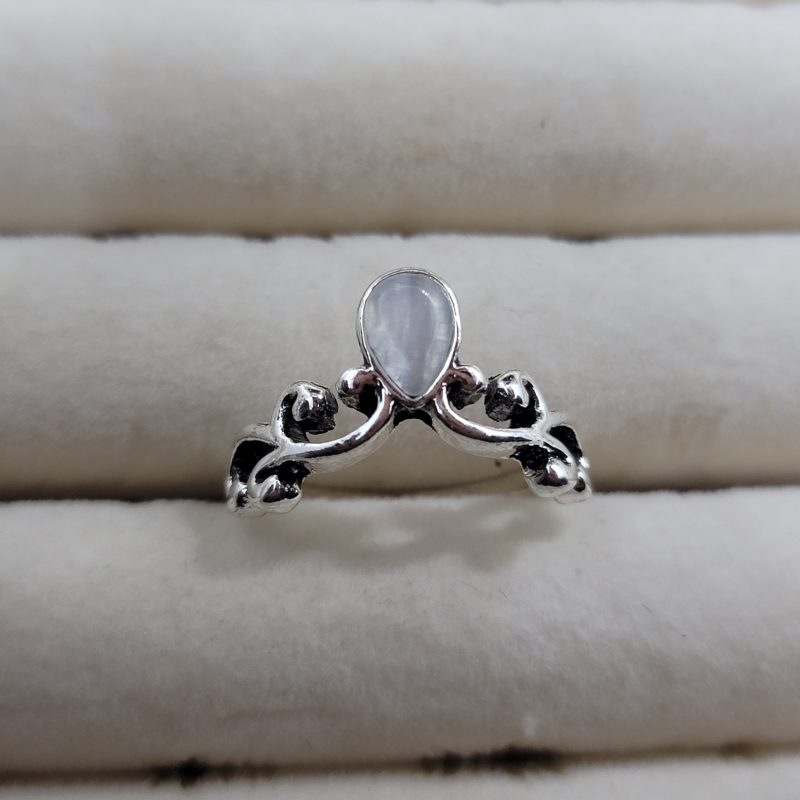 Boho Silver Stone Ring